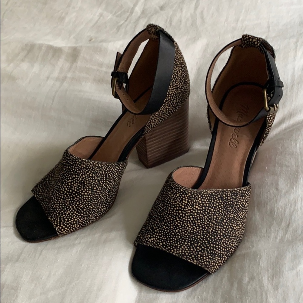 Madewell spotted block heel
